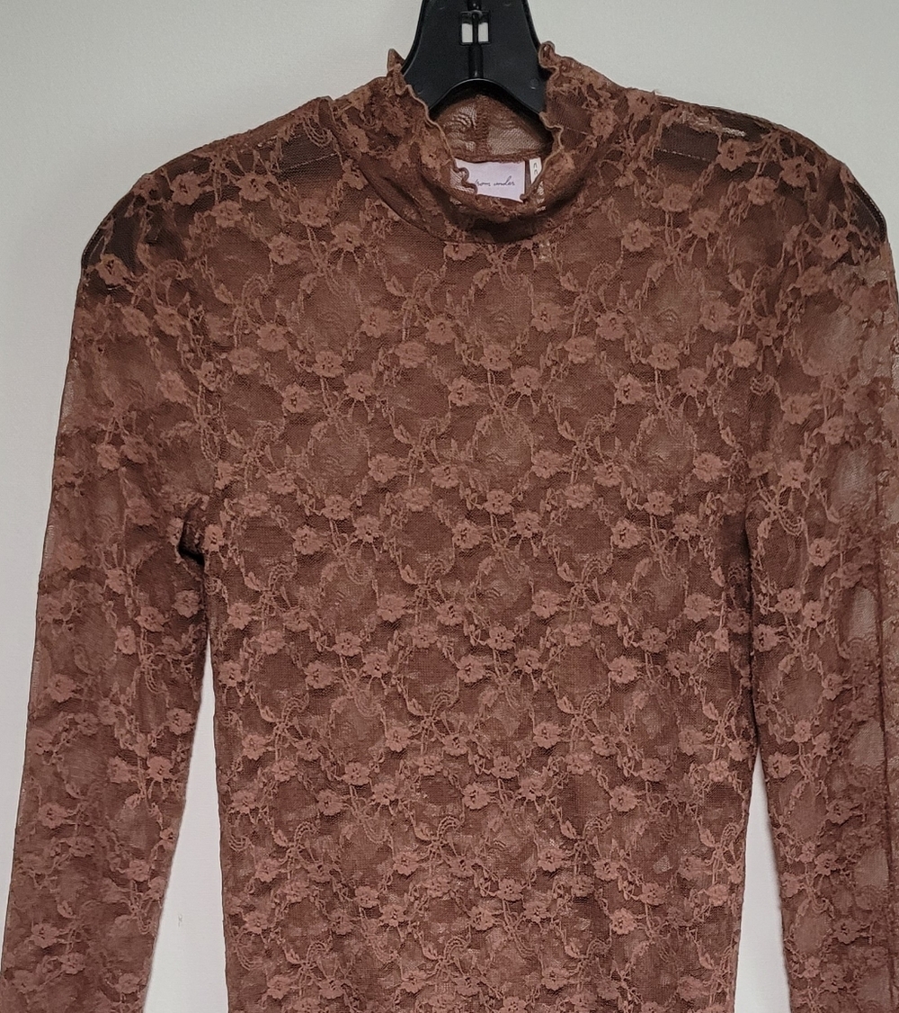 Urban Outfitters Out From under sheer lace top siz
